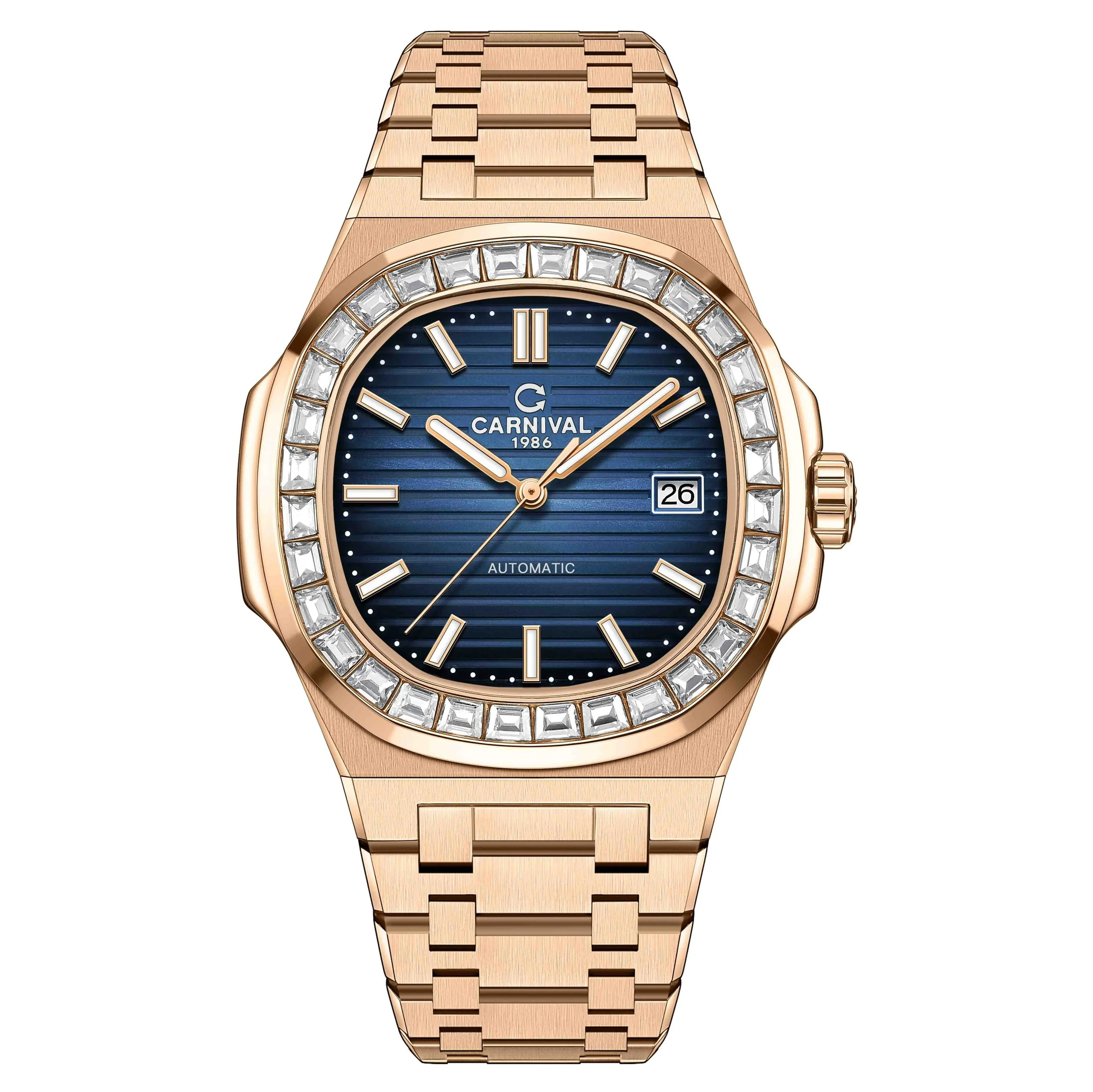 CARNIVAL Nautilus 8110G ブラウン 時計 ĐỒNG HỒ NAM CARNIVAL NAUTILUS 8110G-VH-N CHÍNH HÃNG